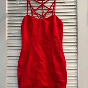 Red Strappy Women's Dress